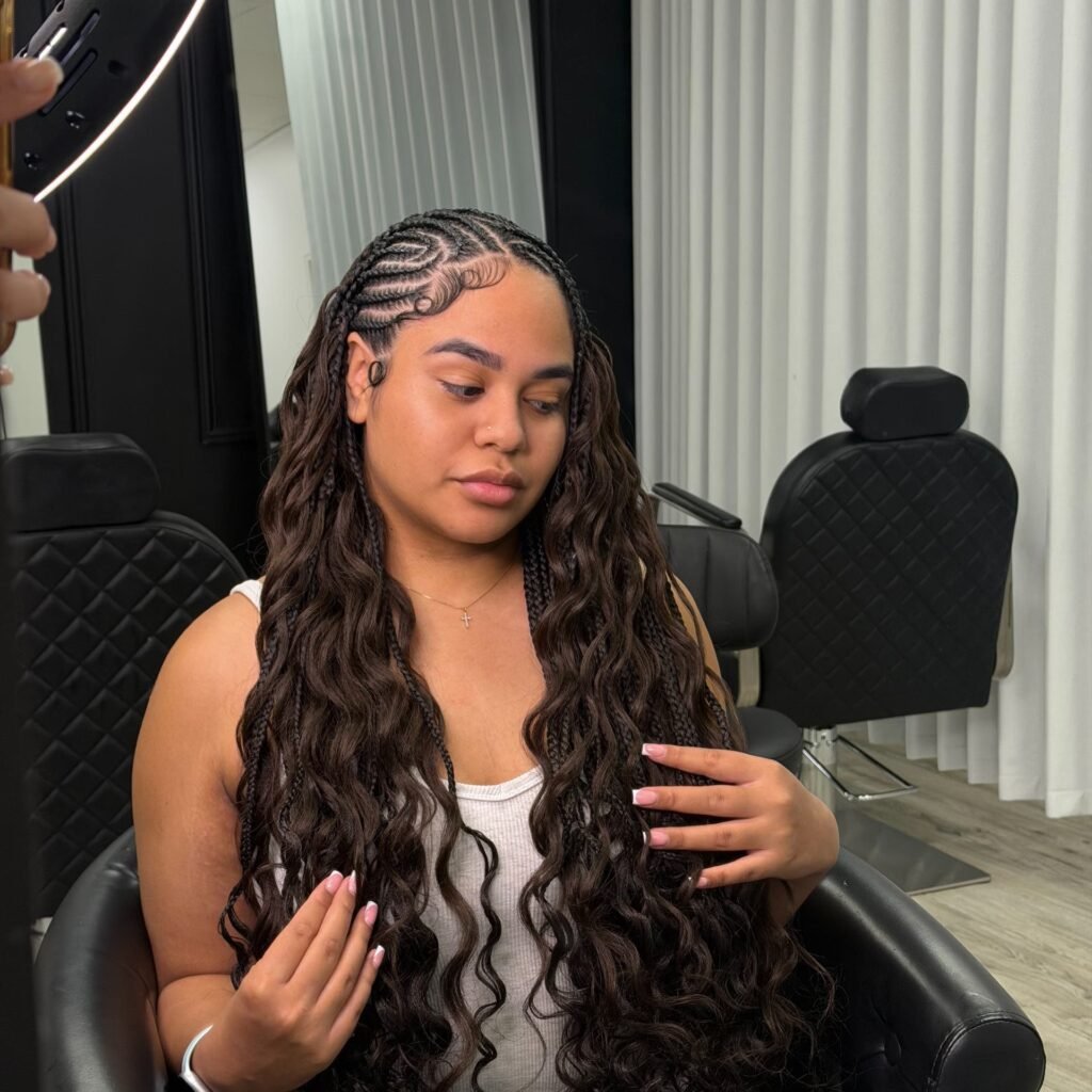 Braiding work by DEEBRAIDZ